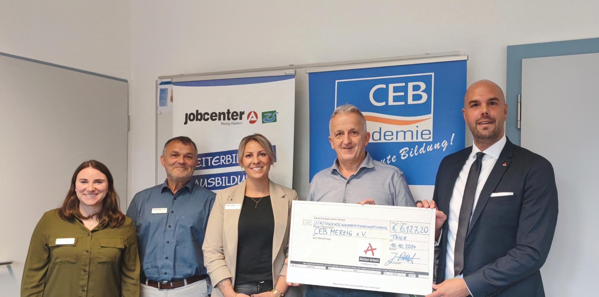 Scheckübergabe CEB Merzig