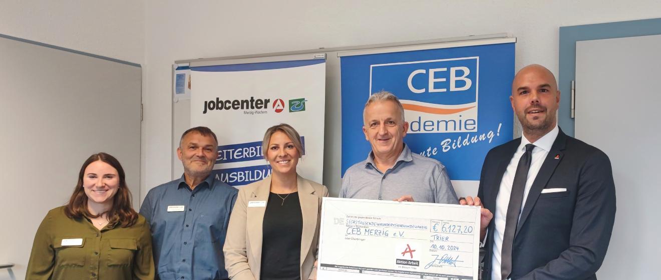 Scheckübergabe CEB Merzig